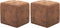vidaXL - Poef - 2 - st - 30x30x30 - cm - kunstsuède - bruin