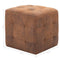 vidaXL - Poef - 2 - st - 30x30x30 - cm - kunstsuède - bruin