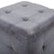 vidaXL - Poef - 2 - st - 30x30x30 - cm - kunstsuède - grijs