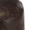 vidaXL - Poef - 40x35 - cm - echt - geitenleer - donkerbruin