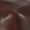 vidaXL - Poef - 40x40x40 - cm - echt - geitenleer - donkerbruin