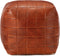 vidaXL - Poef - 40x40x40 - cm - echt - geitenleer - tan