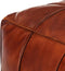 vidaXL - Poef - 60x60x30 - cm - echt - geitenleer - tan