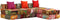 vidaXL - Poef - driezits - modulair - stof - patchwork