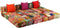 vidaXL - Poef - driezits - modulair - stof - patchwork