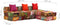 vidaXL - Poef - driezits - modulair - stof - patchwork