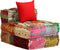 vidaXL - Poef - driezits - modulair - stof - patchwork