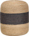 vidaXL - Poef - handgemaakt - 40x45 - cm - jute - donkergrijs