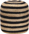 vidaXL - Poef - handgemaakt - 40x45 - cm - jute - zwart