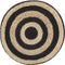 vidaXL - Poef - handgemaakt - 40x45 - cm - jute - zwart
