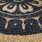 vidaXL - Poef - handgemaakt - 45x30 - cm - jute - blauw