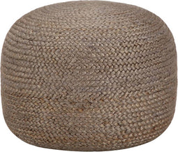 vidaXL - Poef - handgemaakt - 45x30 - cm - jute - lichtgrijs