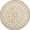vidaXL - Poef - handgemaakt - 45x30 - cm - jute - wit