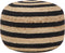vidaXL - Poef - handgemaakt - 45x30 - cm - jute - zwart