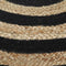 vidaXL - Poef - handgemaakt - 45x30 - cm - jute - zwart