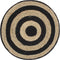 vidaXL - Poef - handgemaakt - 45x30 - cm - jute - zwart