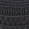 vidaXL - Poef - macramé - handgemaakt - 45x30 - cm - katoen - antraciet