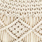 vidaXL - Poef - macramé - handgemaakt - 45x30 - cm - katoen