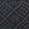 vidaXL - Poef - macramé - handgemaakt - 45x30 - cm - katoen - antraciet