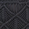 vidaXL - Poef - macramé - handgemaakt - 45x30 - cm - katoen - antraciet
