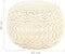 vidaXL - Poef - macramé - handgemaakt - 45x30 - cm - katoen