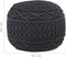 vidaXL - Poef - macramé - handgemaakt - 45x30 - cm - katoen - antraciet