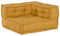 vidaXL - Poef - modulair - 140x70x36 - stof - geel