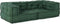 vidaXL - Poef - modulair - 140x70x36 - stof - groen