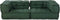 vidaXL - Poef - modulair - 140x70x36 - stof - groen