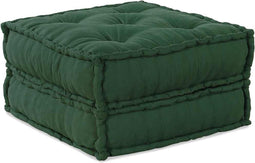 vidaXL - Poef - modulair - 70x70x36 - stof - groen