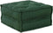 vidaXL - Poef - modulair - 70x70x36 - stof - groen