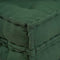 vidaXL - Poef - modulair - 70x70x36 - stof - groen