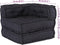 vidaXL - Poef - modulair - 70x70x54 - stof - antracietkleurig