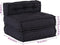 vidaXL - Poef - modulair - 70x70x54 - stof - antracietkleurig