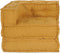 vidaXL - Poef - modulair - 70x70x54 - stof - geel
