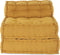 vidaXL - Poef - modulair - 70x70x54 - stof - geel