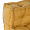 vidaXL - Poef - modulair - 70x70x54 - stof - geel