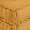 vidaXL - Poef - modulair - 70x70x54 - stof - geel