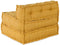 vidaXL - Poef - modulair - 70x70x54 - stof - geel