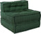 vidaXL - Poef - modulair - 70x70x54 - stof - groen
