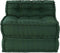vidaXL - Poef - modulair - 70x70x54 - stof - groen