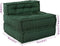 vidaXL - Poef - modulair - 70x70x54 - stof - groen