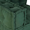 vidaXL - Poef - modulair - 70x70x54 - stof - groen
