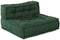 vidaXL - Poef - modulair - 70x70x54 - stof - groen