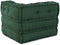 vidaXL - Poef - modulair - 70x70x54 - stof - groen