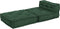 vidaXL - Poef - modulair - 70x70x54 - stof - groen