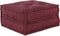 vidaXL - Poef - modulair - kastanjebruin - 70x70x36 - stof