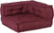 vidaXL - Poef - modulair - kastanjebruin - 70x70x54 - stof