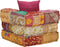 vidaXL - Poef - modulair - met - kussen - patchwork - stof