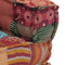 vidaXL - Poef - modulair - met - kussen - patchwork - stof